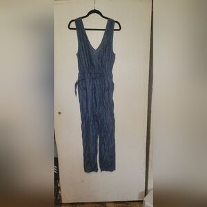 En Creme Blue Jumpsuit Size MEDIUM
